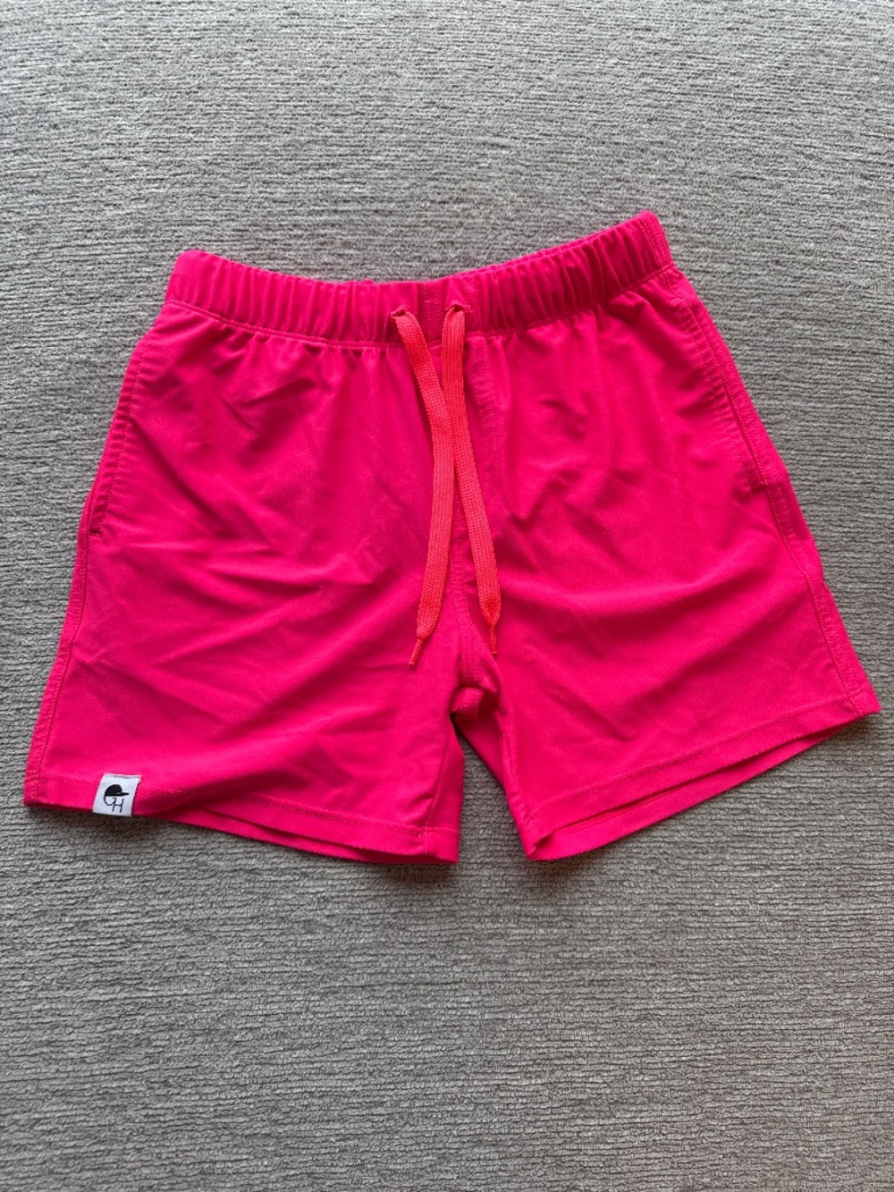 George hats neon pink fusion shorts